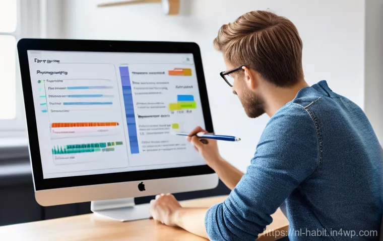 글쓰기 컨텐츠 플래닝 및 실행 전략 - **Prompt:** A 20-something content creator, of neutral gender, with short, neat hair, wearing a styl...