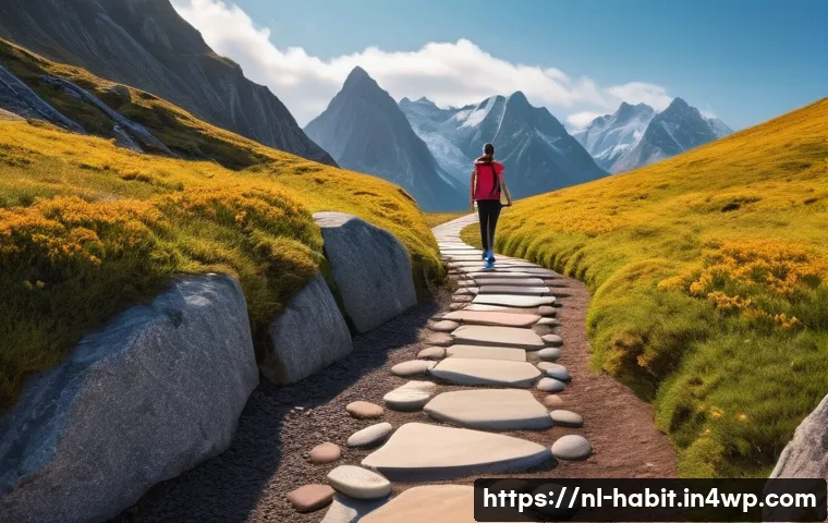 목표 달성을 위한 글쓰기 동기 부여 - **Prompt:** A vibrant, inspiring image of a person (gender-neutral, in their late 20s) standing at t...